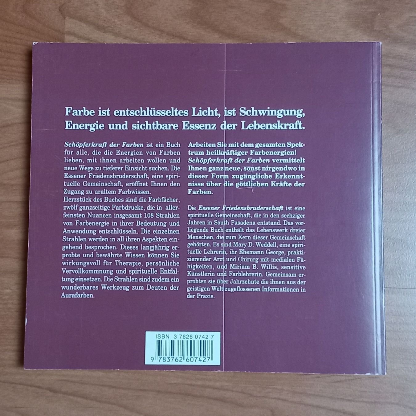 Bücher: Schöpferkraft der Farben_Essener Friedensbruderschaft – Gebraucht aus Näfels von gil_sindamel 1