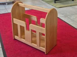 Magazin Rack Holz Zeitungsständer Zeitschriftenhalter