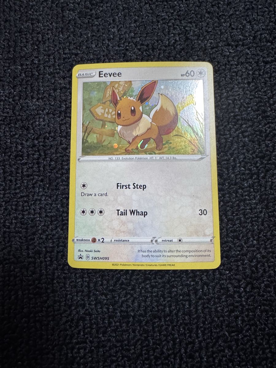 Pokémon Sammelbilder & Trading cards: Evoli / Eevee #SWSH 095 Pokemon Promo – Gebraucht aus Müllheim Dorf von MX-58555
