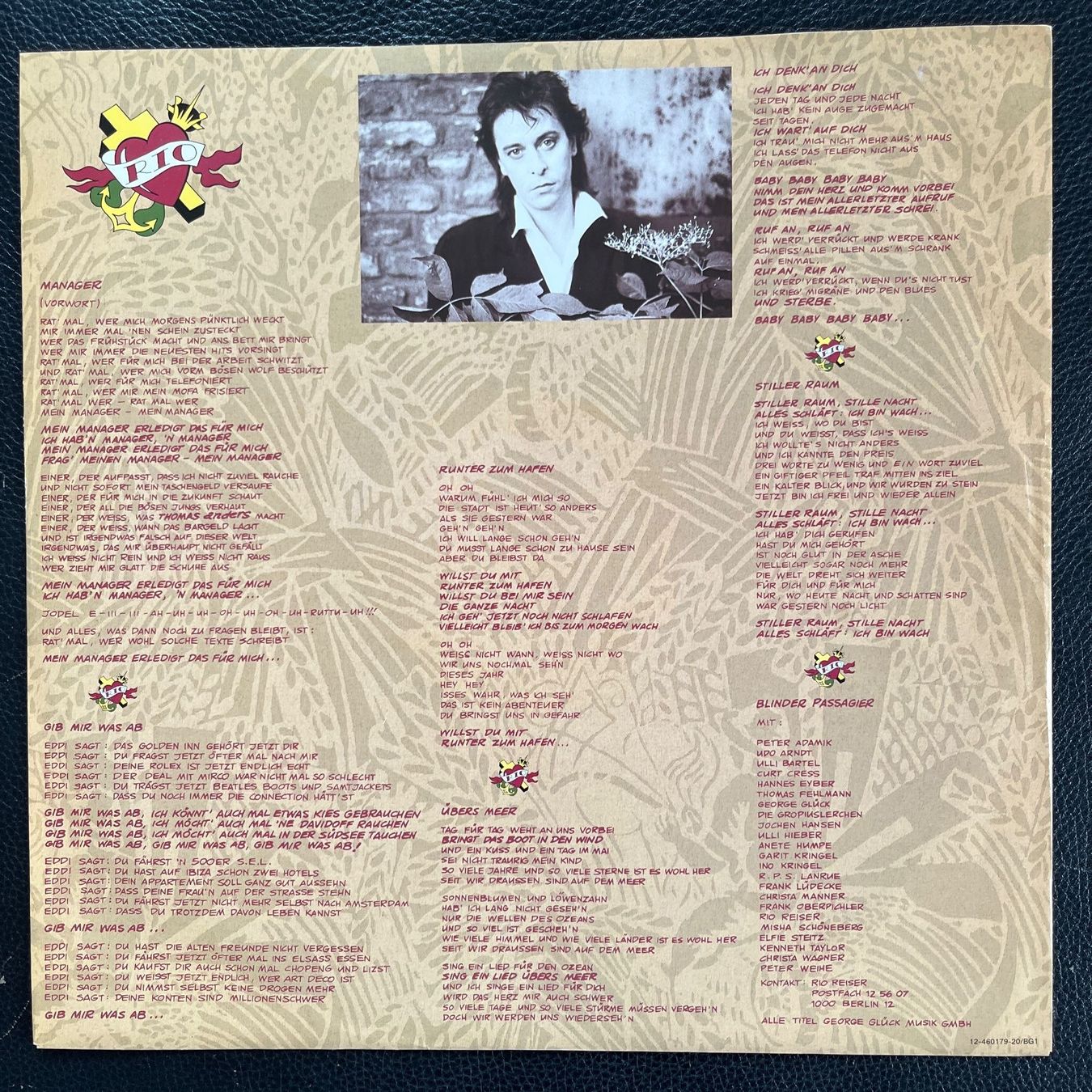 Dischi in vinile: Rio Reiser - Blinder Passagier - Vinyl LP – Usato da Lenzburg venduto da sch_lml8 3