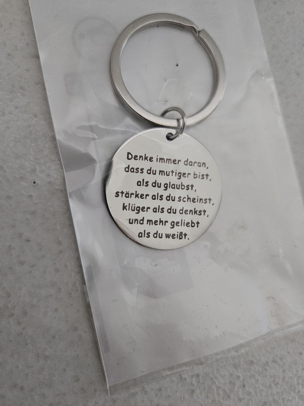 Portachiavi: Schlüsselanhänger mit Spruch, neu – Nuovo e nell'imballaggio originale da Oftringen venduto da Mrg3