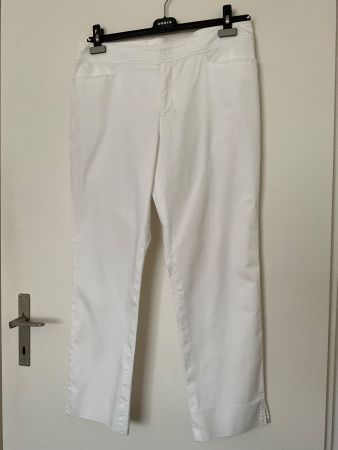 SONJA BOGNER schöne Freizeit Hose Gr 42 weiss