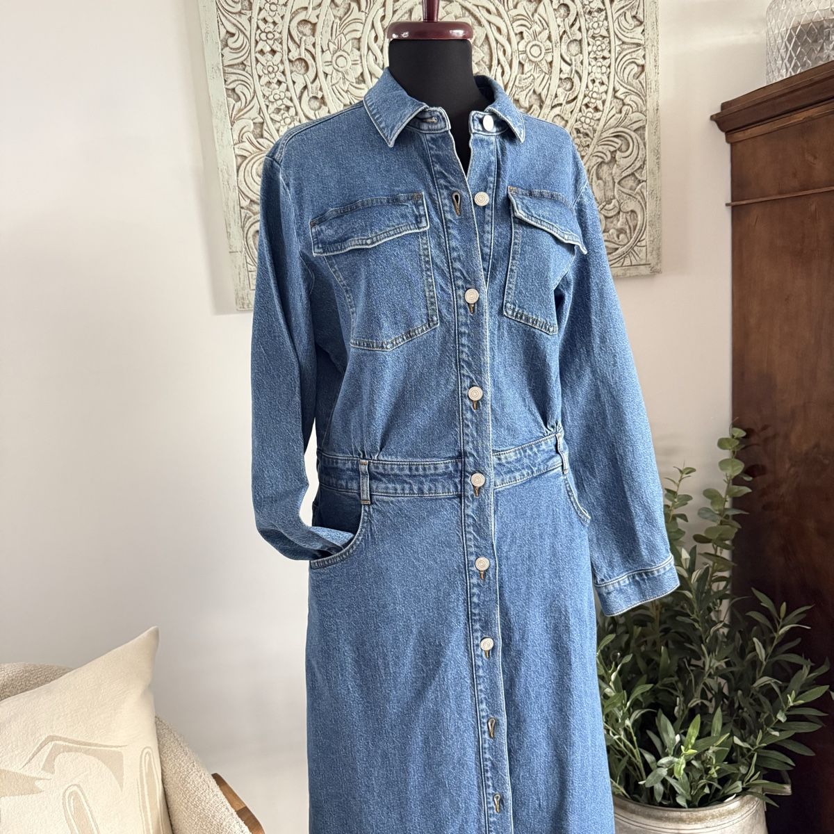 Comma Kleider: Comma trendy Jeans-Kleid 40  – Neu (gemäss Beschreibung) aus Wettswil von toskana2002golf 2