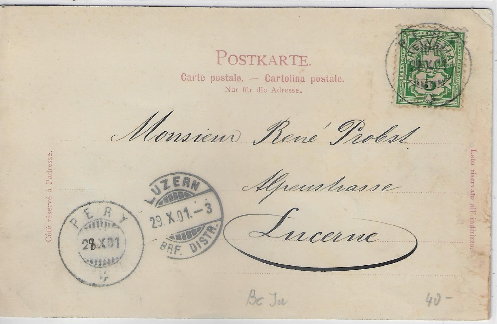 Cartoline postali: Souvenir de Reuchenette – Usato da Ettingen venduto da Kartenplanet 1