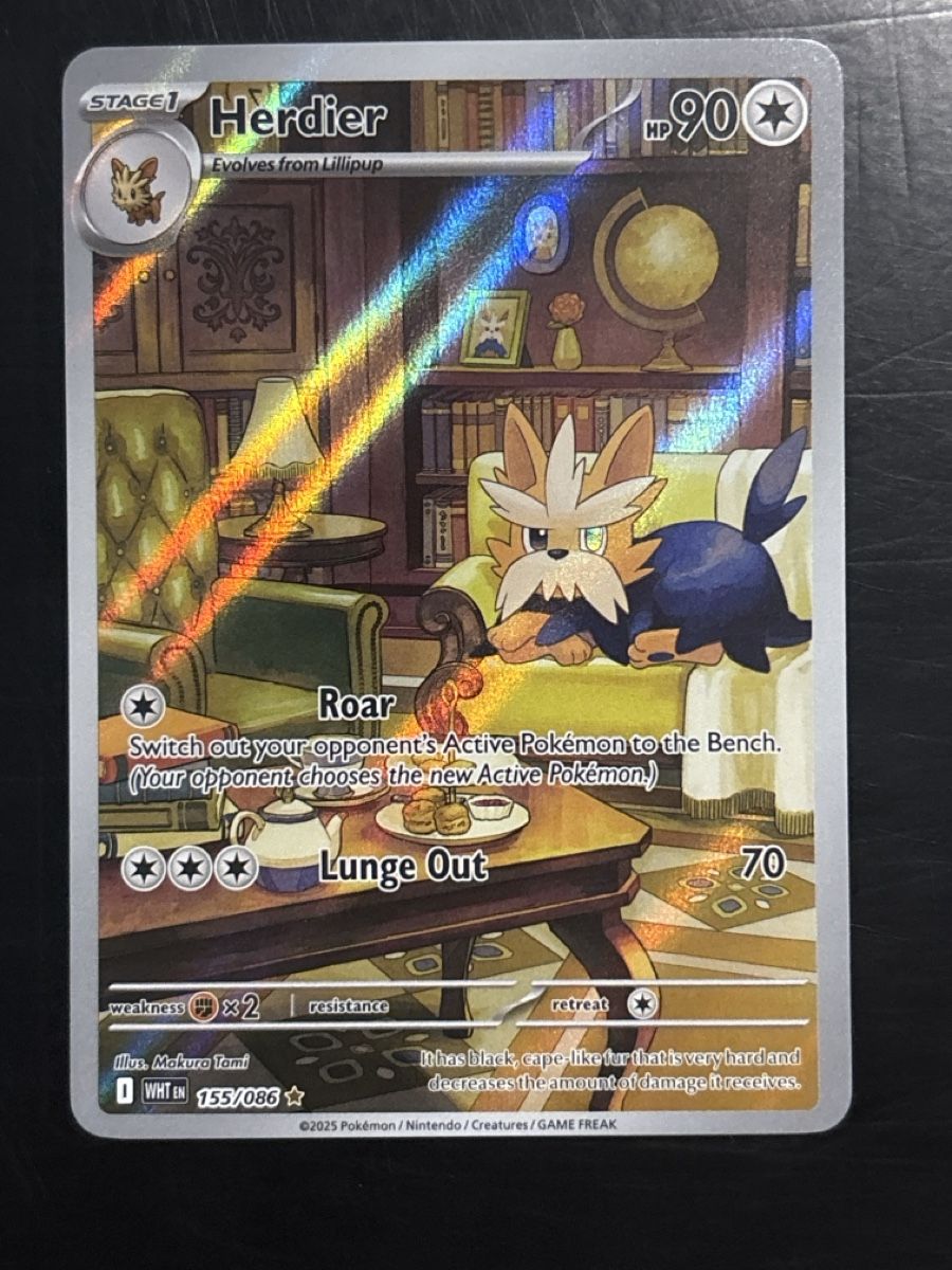 Pokémon Sammelbilder & Trading cards: Herdier- WHT 155 🇺🇸 – Gebraucht aus Delémont von mar_7ynr