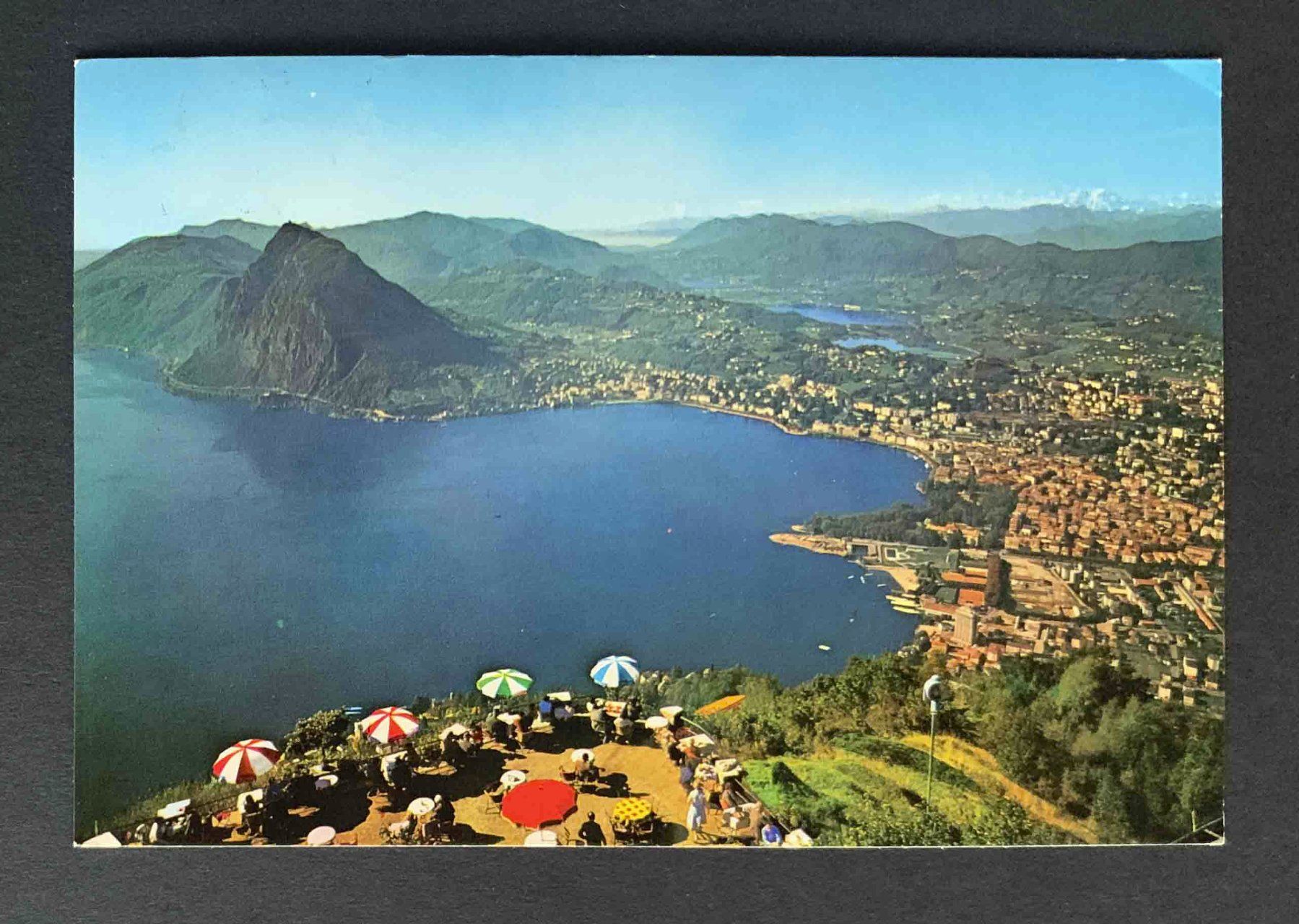 Ansichtskarten: AK Lugano dal Monte Bre – Gebraucht aus Goldau von artelier1