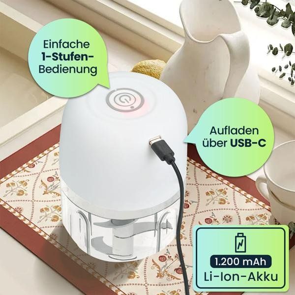 Elettrodomestici da cucina: Kompakter Elektro Multizerkleinerer 250ml 30W – Nuovo e nell'imballaggio originale da Bioggio venduto da natan81 4