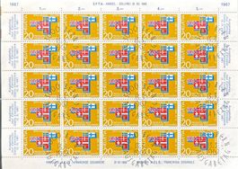 Schweiz 1967 Vollbogen EFTA Zollfrei Z438 Ersttagsstempel