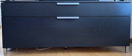 Hochwertiges TV Möbel in Eiche schwarz  modernes Design