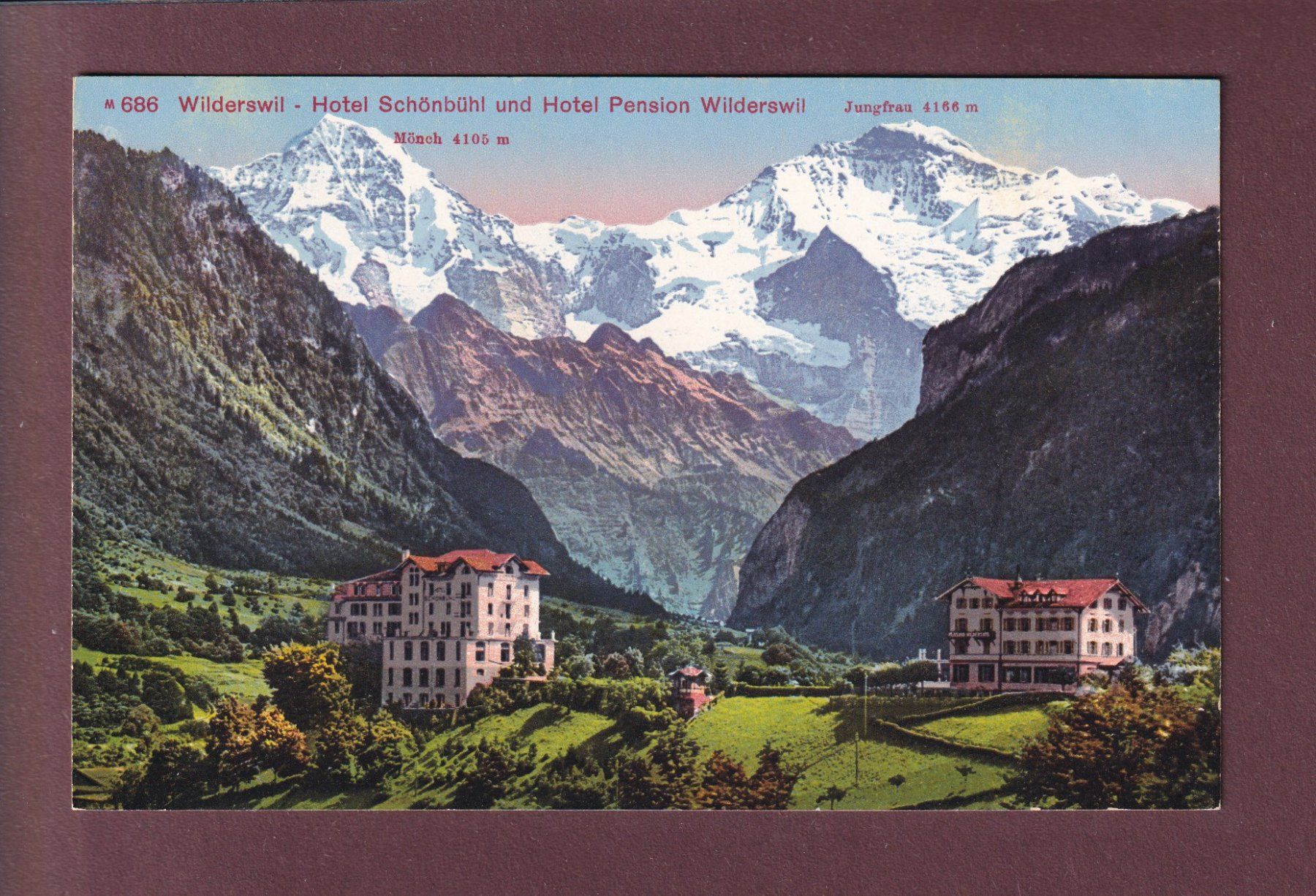Cartoline postali: WILDERSWIL - Hotel Schönbühl – Usato da Pully venduto da nicecards