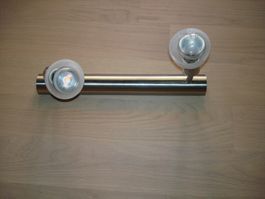Deckenlampe Edelstahl 2 Spots gebraucht