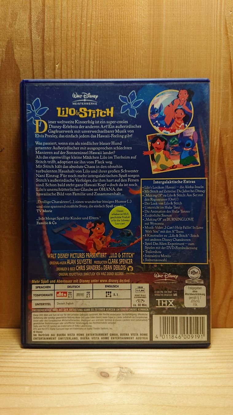 Tutti i DVDs: LILO & STITCH DVD Disney – Usato da Wilderswil venduto da Exebub 1