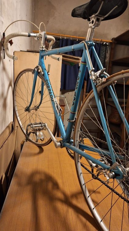 Chaussures De Cyclisme Vintage Detto Pietro En Cuir - Taille EU 41 US 8