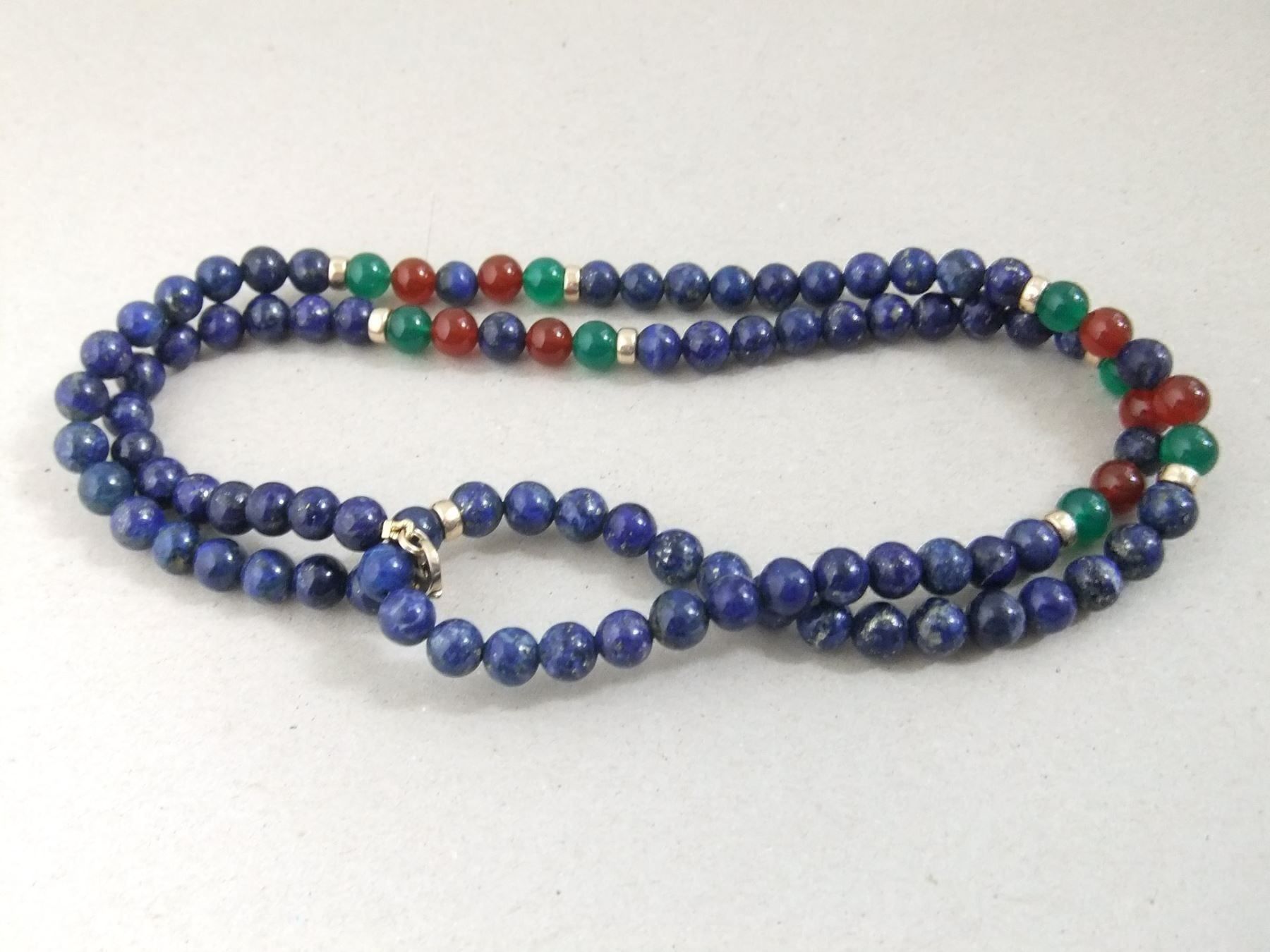 Catenine: Lapislazuli Kette - 375 Gold 9CT – Usato da Esslingen venduto da eintagammeer 3
