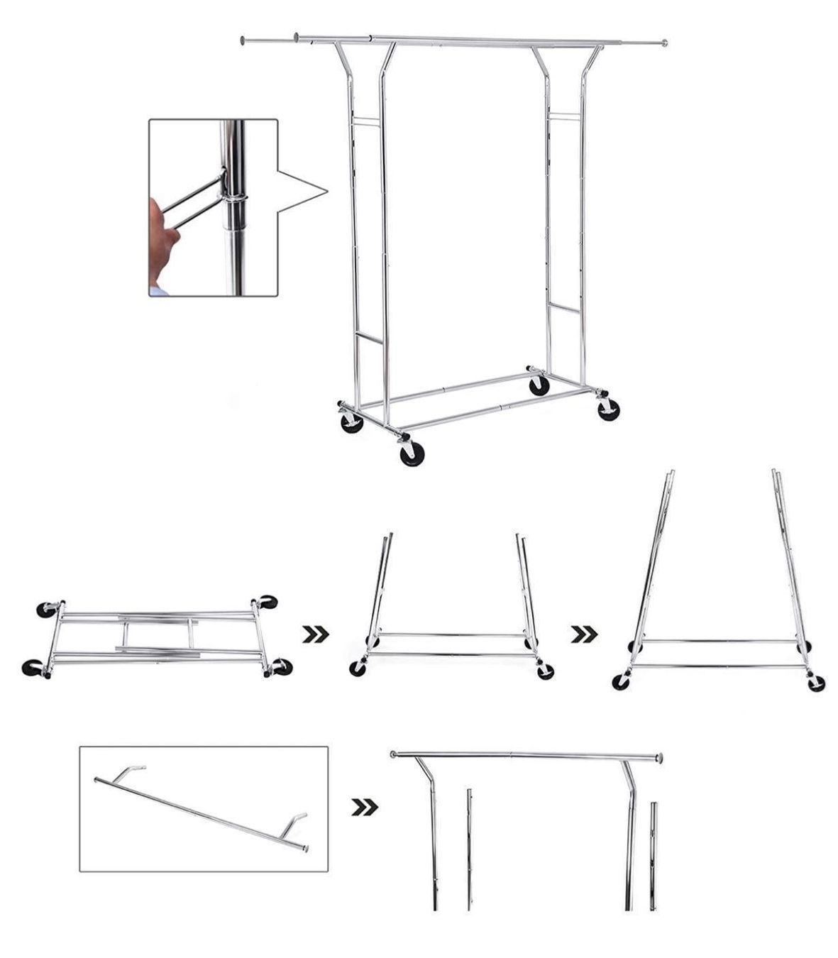 Porte manteau: Schwerlast Kleiderständer aus Metall – Neuf avec emballage d'origine à Bülach par StoreInShop.com 5