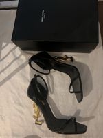 Saint Laurent Opyum Sandalen Schwarz, Gr40.5, Top Zustand