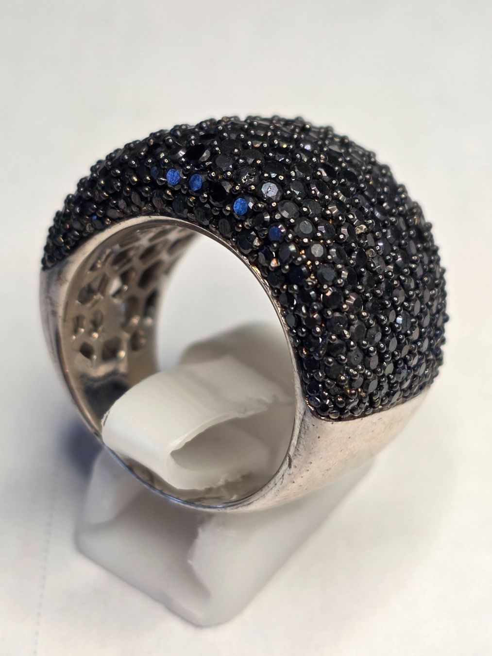 Bagues: Schwarzer Spinel Silber Fingerring – Neuf (Voir description) à Zürich par benedikt12 5