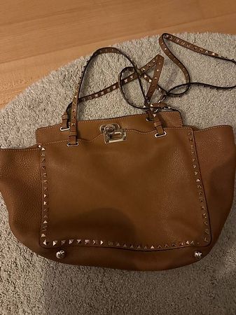 Valentino Rockstud Leder Shopper Tasche