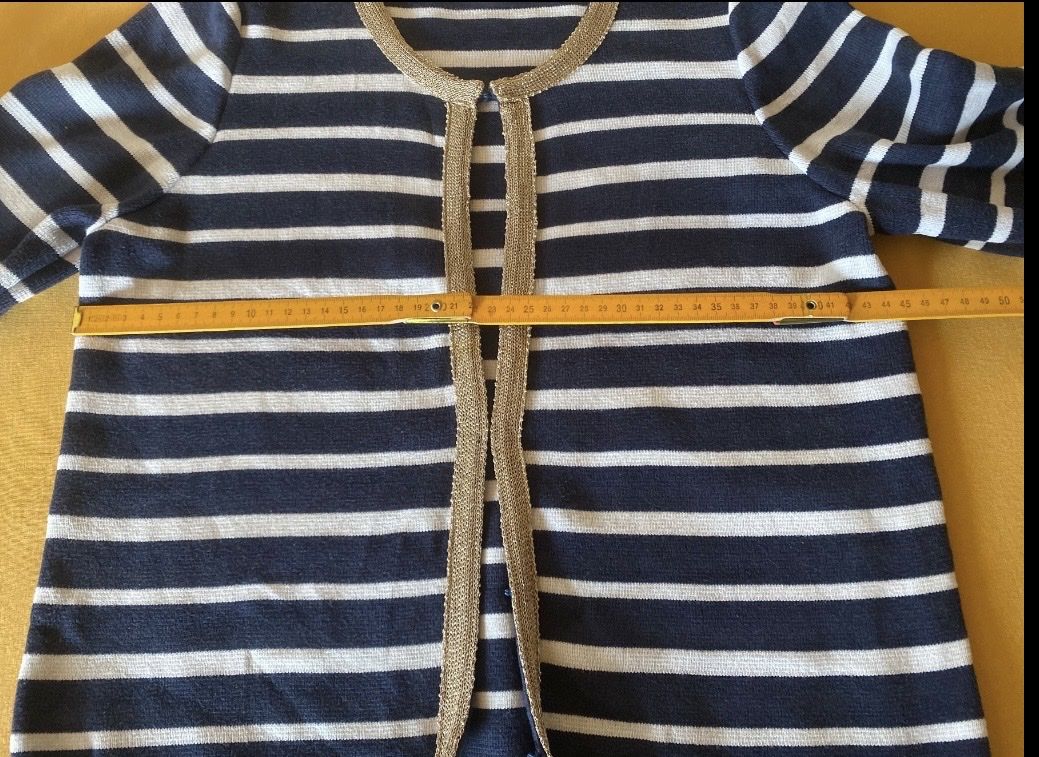 Giacche: Cardigan a righe con profilo oro – Usato da Breganzona venduto da BlueBlue 4