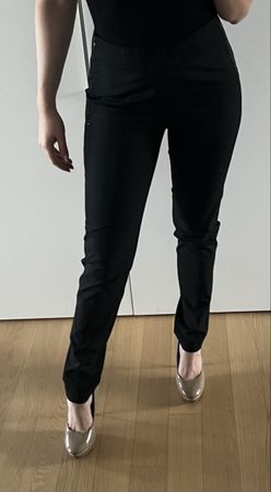 Monari Stoffhose Gr. 38 schwarz Büro elegant Business bequem