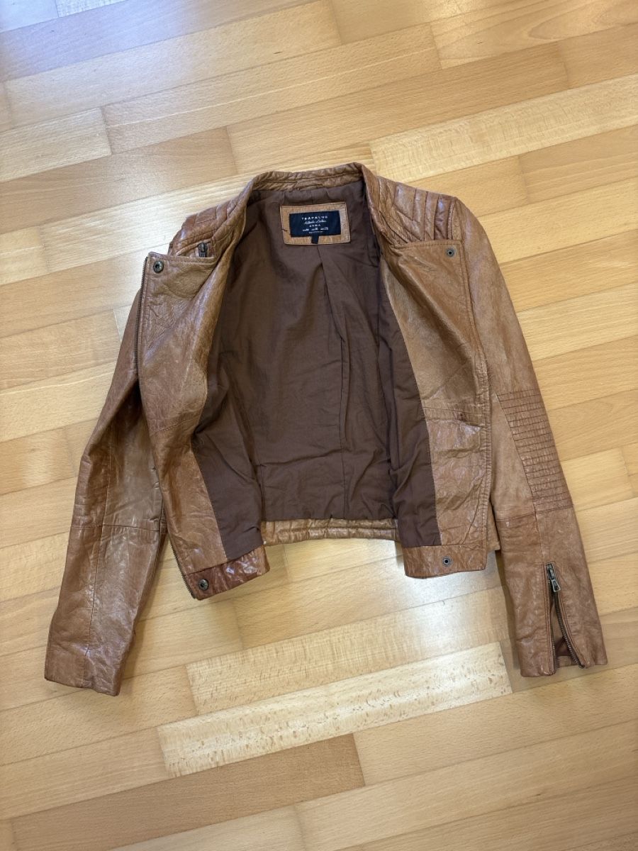 Zara Jacken: Trafaluc Lederjacke braun Bikerjacke – Neu (gemäss Beschreibung) aus Winterthur von Winti_Baer 4