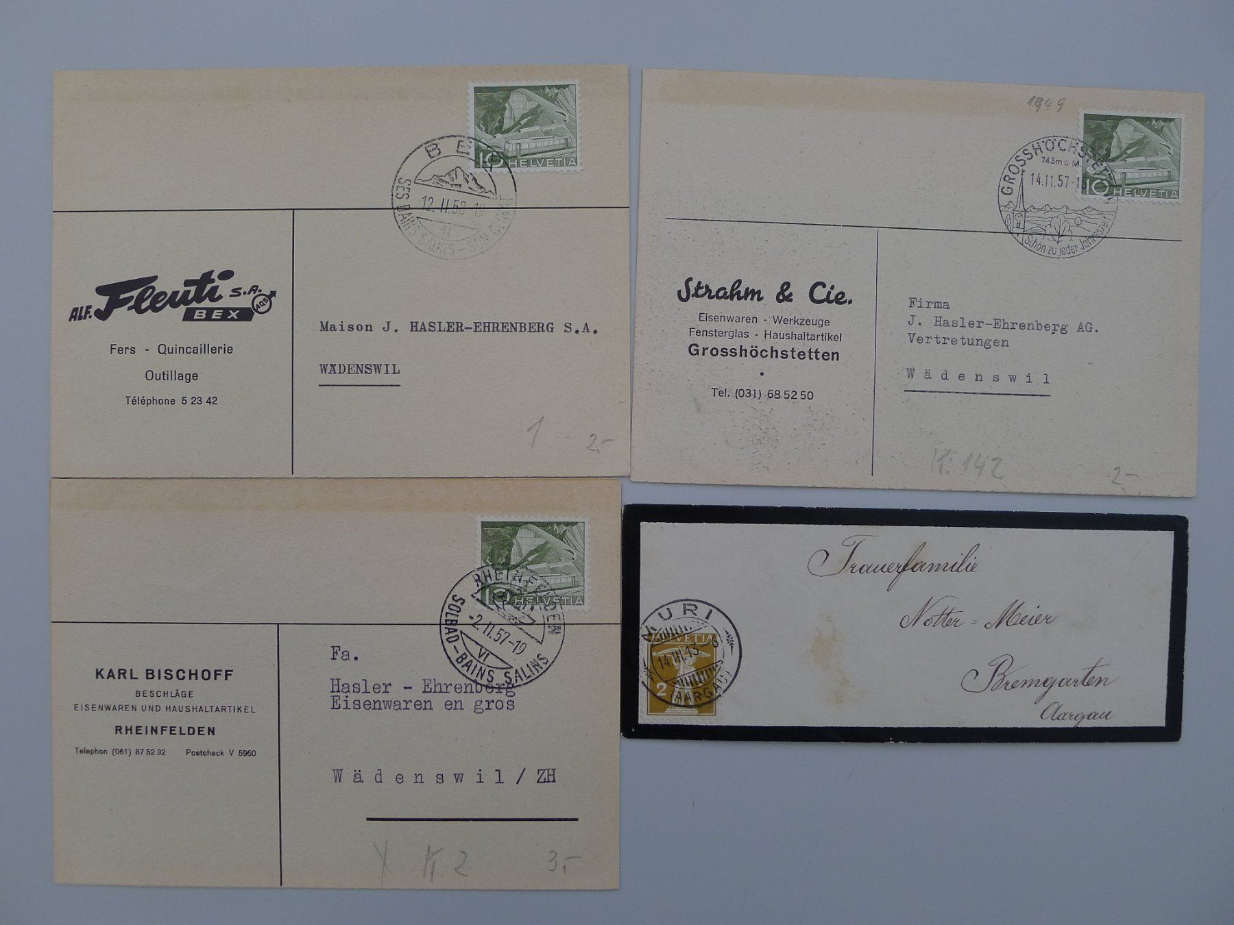 Tous les timbres: 1913-1958, 20 saubere Briefe mit schönen Stempeln, günstig ! – D'occasion à Sursee par Luzernerraute 7