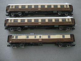 3 Rivarossi H0 - Personenwagen Orient Express