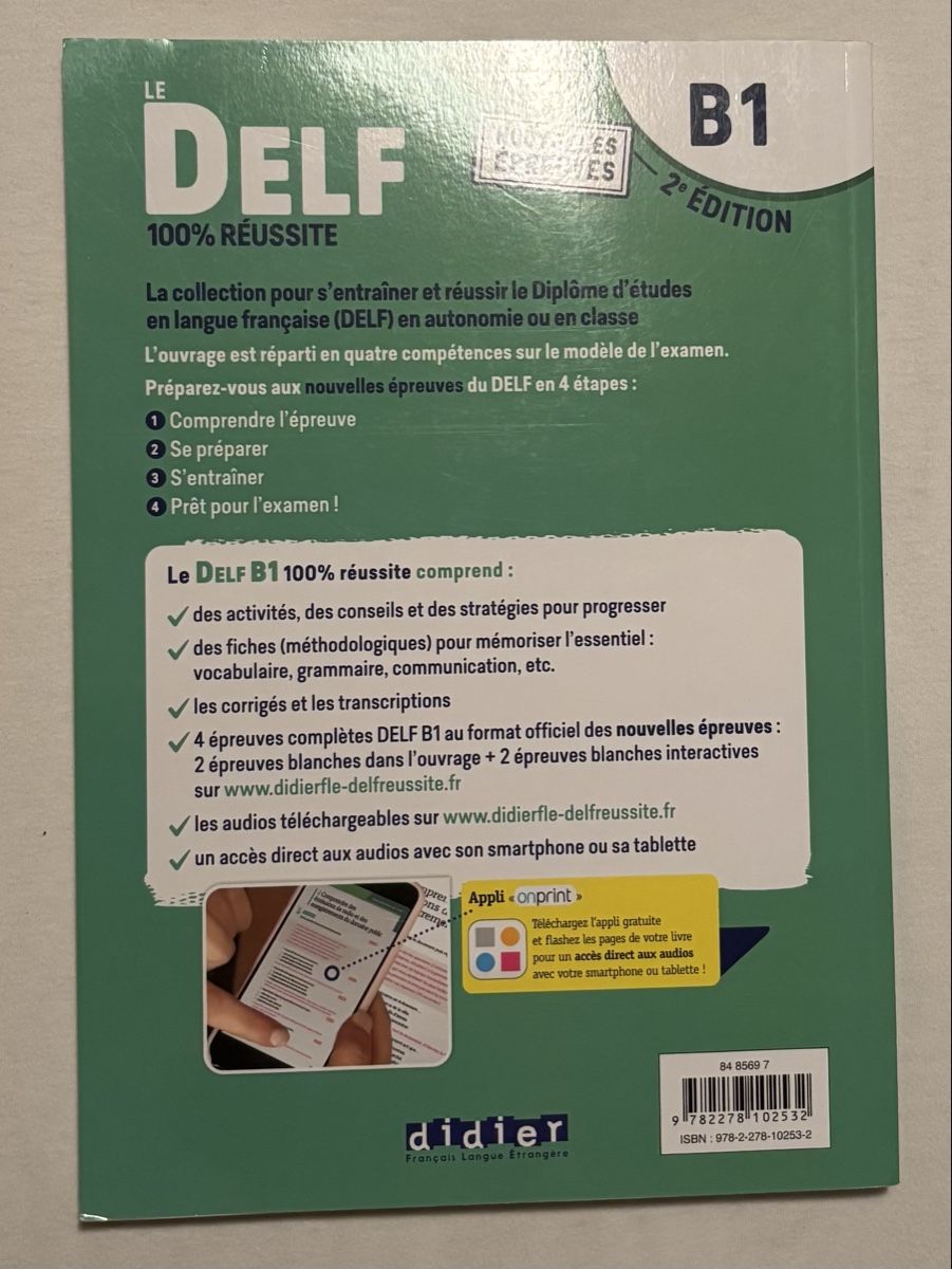 Bücher: Le DELF B1 100% Réussite 2e Edition  – Gebraucht aus Schwende von tan_686w 1