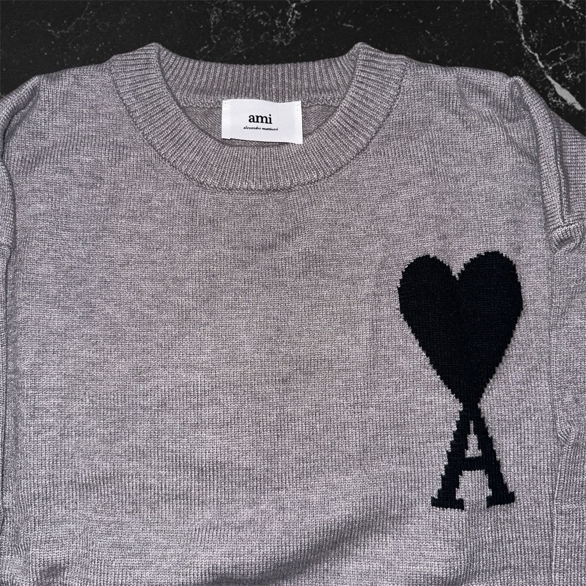 Maglioni & Felpe: AMI Paris Pullover Grau Grösse L – Nuovo (secondo la descrizione) da Frenkendorf venduto da a_1999 1