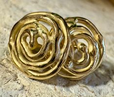 Ohrstecker Unikate vom Goldschmied - Neu - in Gelbgold 750