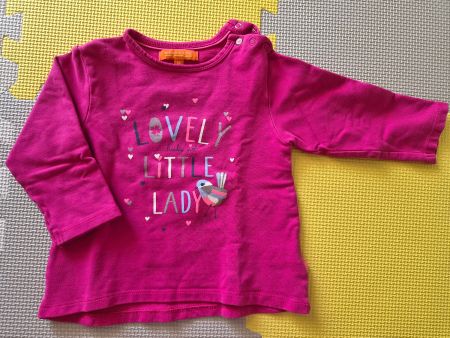 Baby Langarmshirt in pink in Gr.74 von Staccato