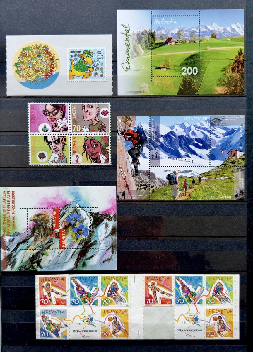 Tutti i francobolli: Frankatur CHF 100.- postfrische Kleinbogen – Nuovo (secondo la descrizione) da Glattbrugg venduto da Artos67 6