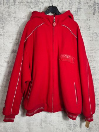Y2K AVIREX "HOODED" RED JACKET SZ: 3XL