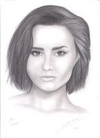 magnifique dessin Demi Lovato, A4, original signé,