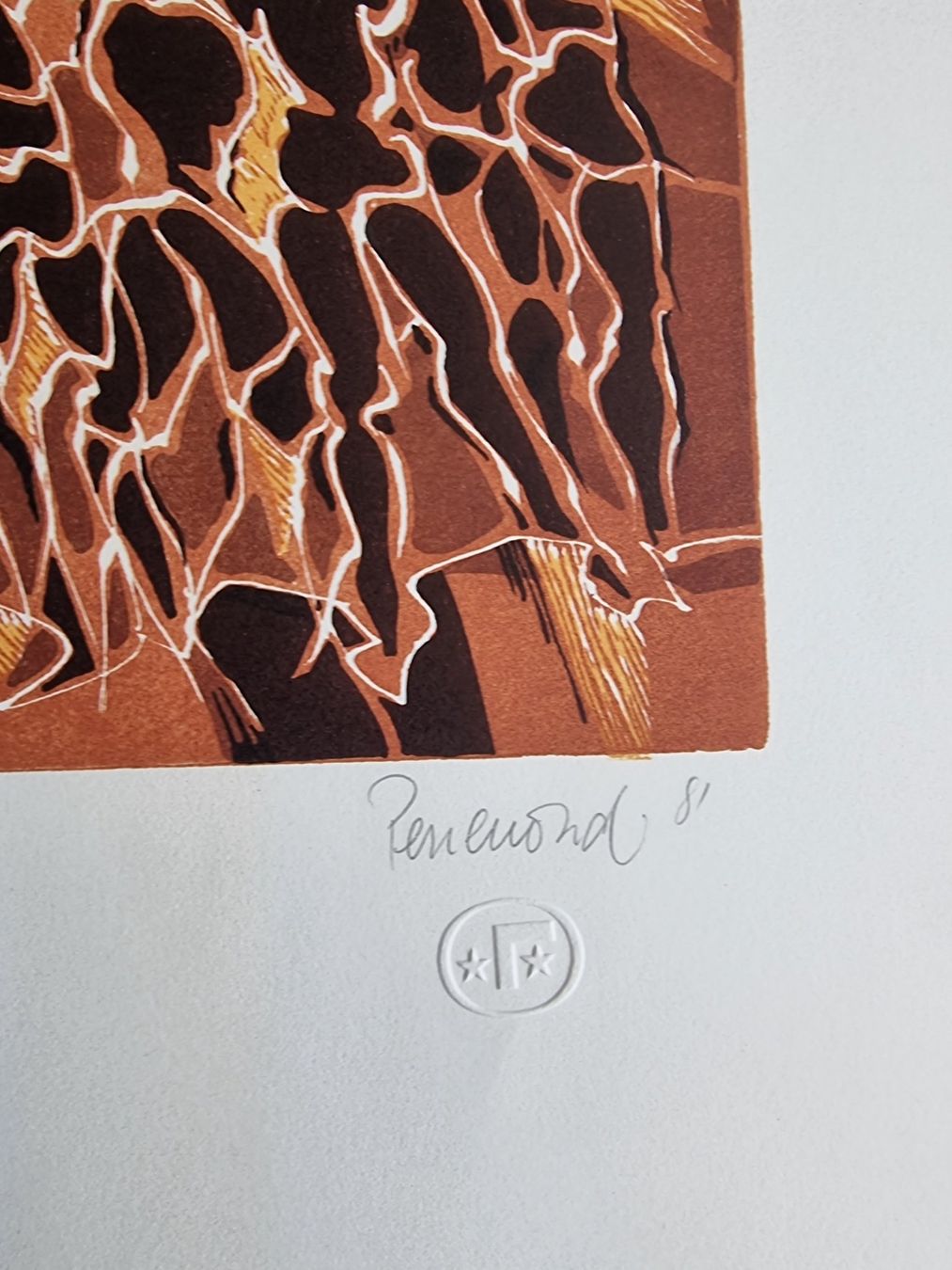 Xilografie: Jacques Perrenoud 1981 HOLZSCHNITT SINIERT NUMMERIERT – Usato da Gersau venduto da grafik-kunst 3