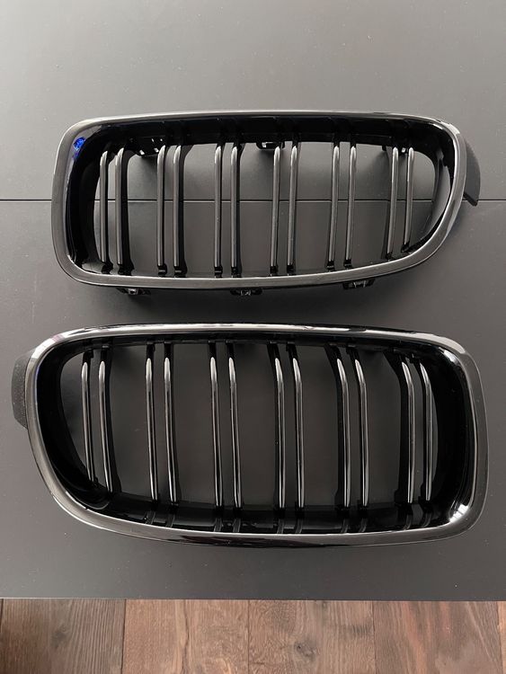 2 Schwarze Haubengitter Für BMW E9