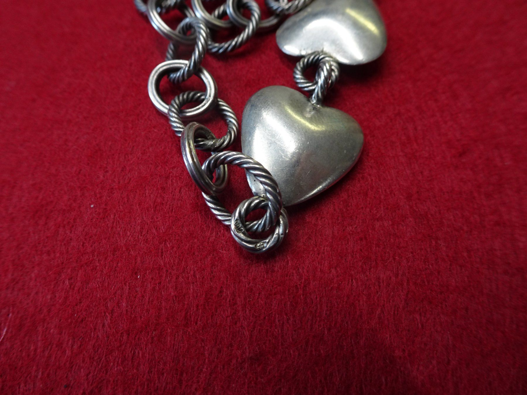Ketten: Berner Barettli Kette Herzen Barettlikette Silber Schmuck – Gebraucht aus Goldswil b. Interlaken von troedlermarkt-goldsw 2