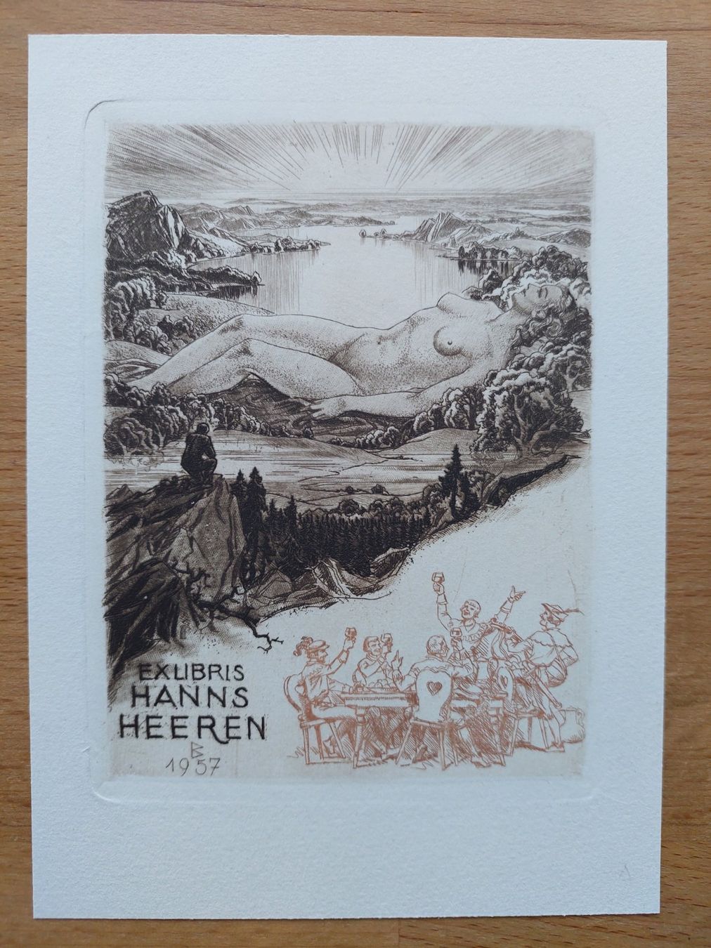 Dipinti: Exlibris Karl Blossfeld - Original Radierung – Usato da Obfelden venduto da Exlibris-Art