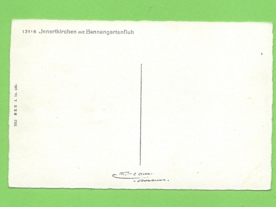 Cartoline postali: Innertkirchen mit Bennengartenflue – Nuovo (secondo la descrizione) da Zürich venduto da t24_de 1