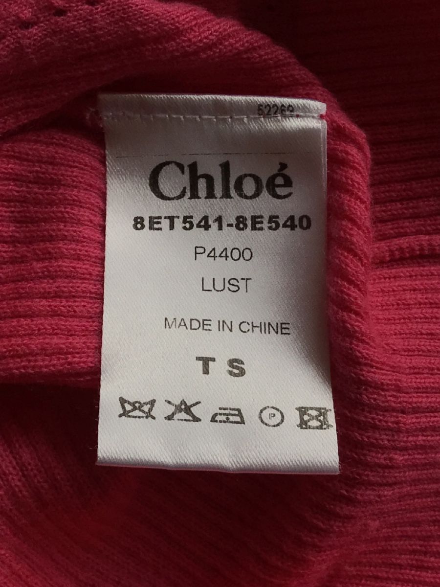 Chloé Maglioni & Felpe: Pull léger rose Chloé en coton et cachemire, T.S – Nuovo (secondo la descrizione) da Morges venduto da sandy069 5