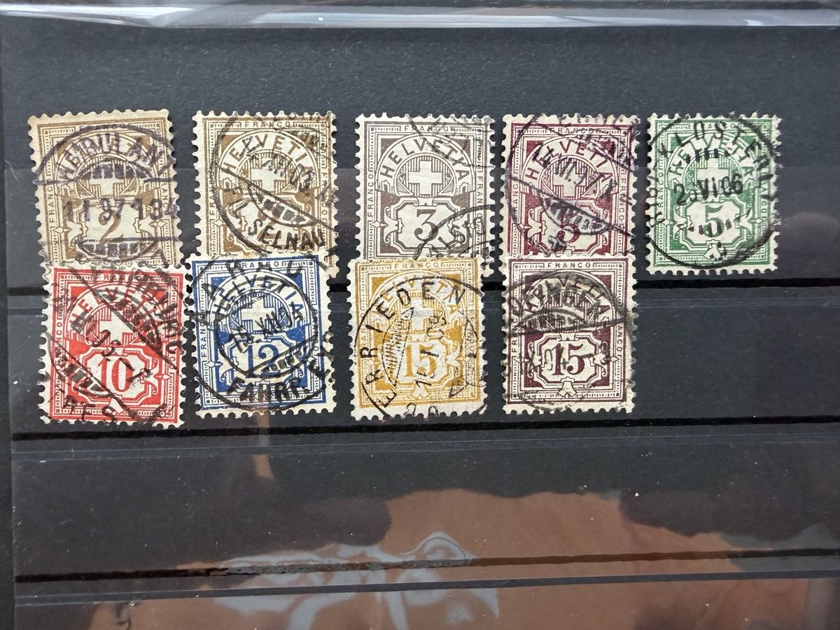 Alle Briefmarken: Briefmarken Schweiz verschiedene Werte – Gebraucht aus Meierskappel von Hala03 2