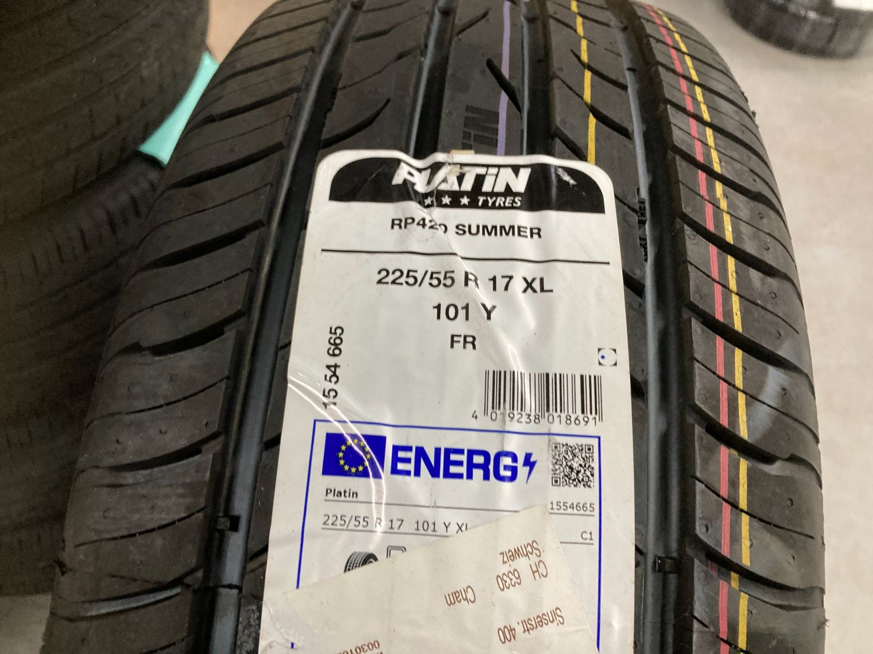 Pneumatici & Ruote complete: Sommerpneu 225/55R17 Neu – Nuovo e nell'imballaggio originale da Cham venduto da WB2223 4