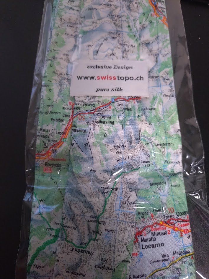 Krawatten: Cravate Swisstopo neuve – Neu und originalverpackt aus Domdidier von morgs01 2