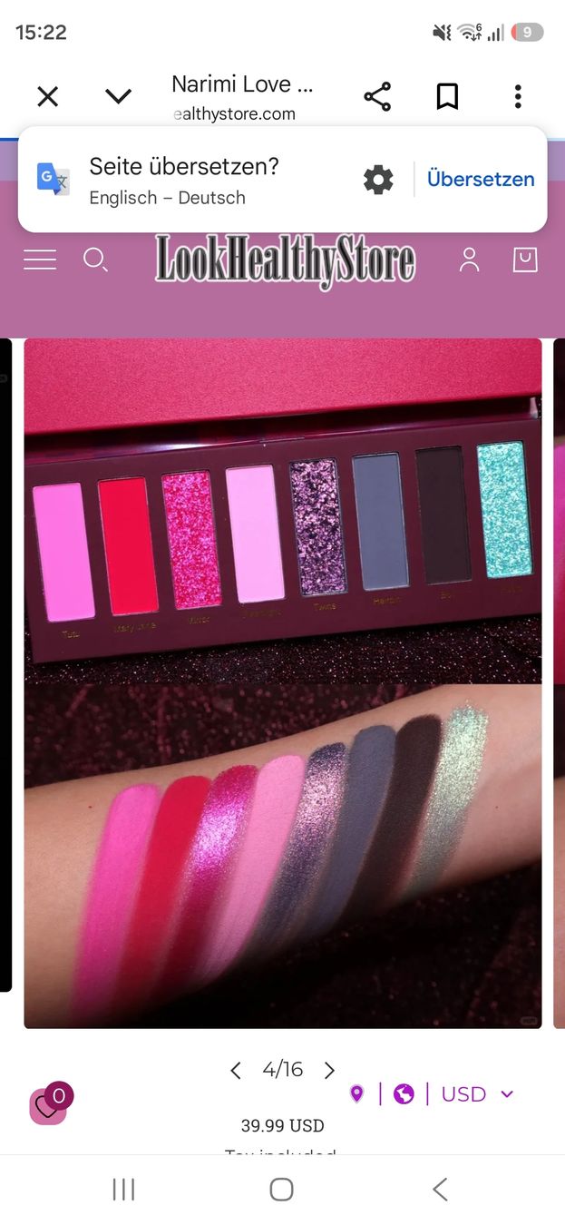 Make-up: narimi Lidschatten Palette – Usato da Uster venduto da mikedizzy84 2