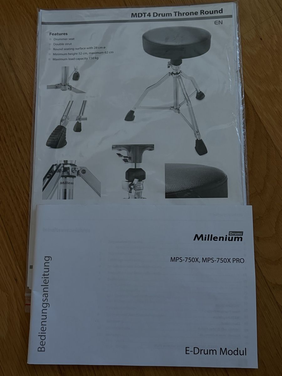 Strumenti musicali: Millenium MPS-750X drumset, throne included – Nuovo (secondo la descrizione) da Wetzikon ZH venduto da wuc_rcz2 2