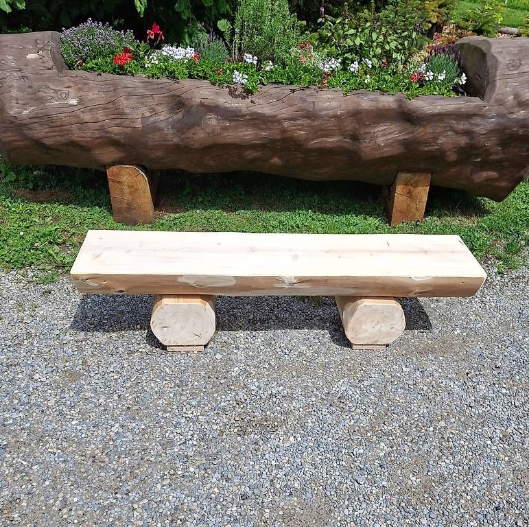 Panchine: massive Rundholzbank einfach – Usato da Mettendorf TG venduto da 892421