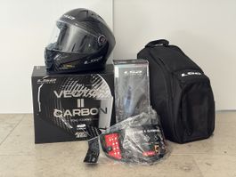 LS2 Vector II Carbon Helm M, glänzend, mit Zubehör