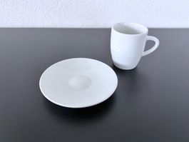 JURA Espressotasse mit Unterteller weiss, 85 ml