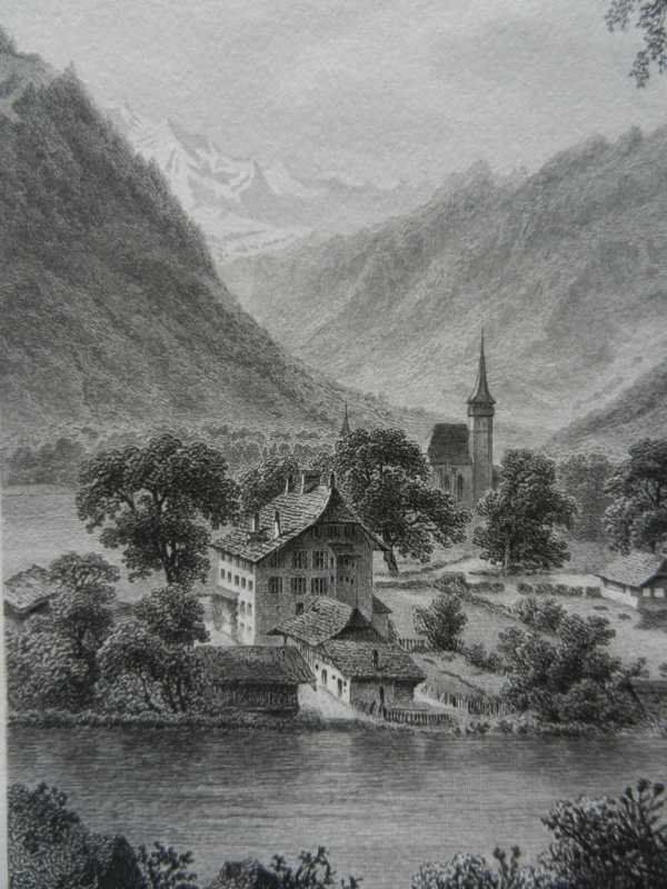 Gravures: Interlaken Stahlstich – D'occasion à Risch par Rischli15 3