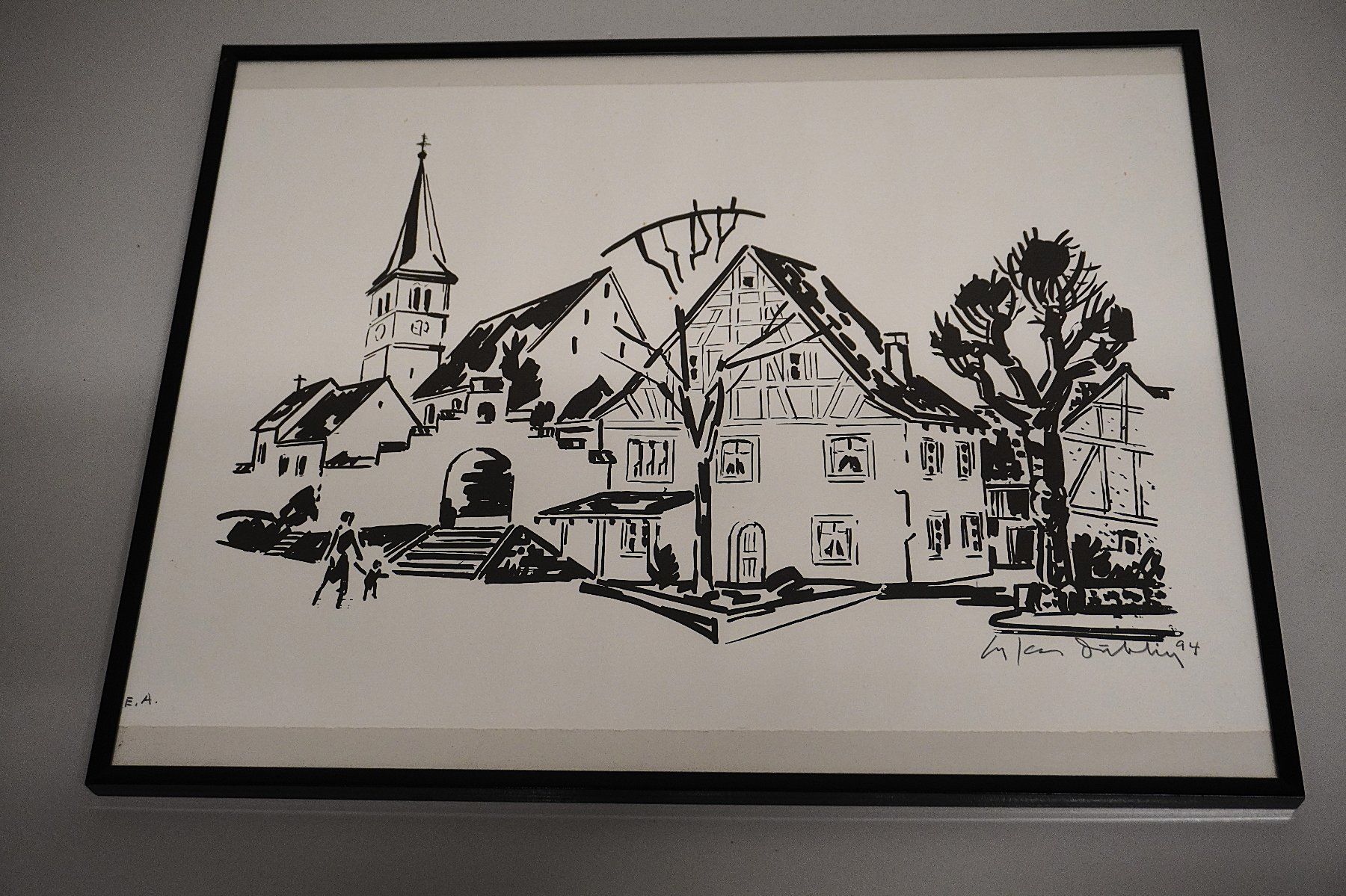Dipinti: Gemälde handsigniert Klaus Döblin 1994  (MA089) – Usato da Basel venduto da B.W.B.